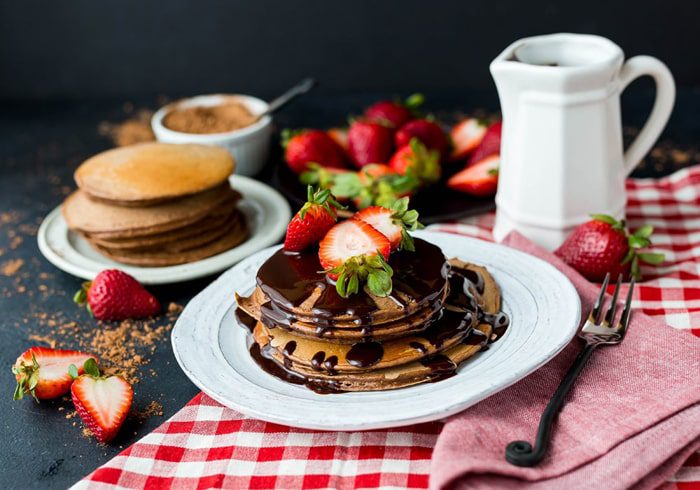 Pancakes in Chocolate